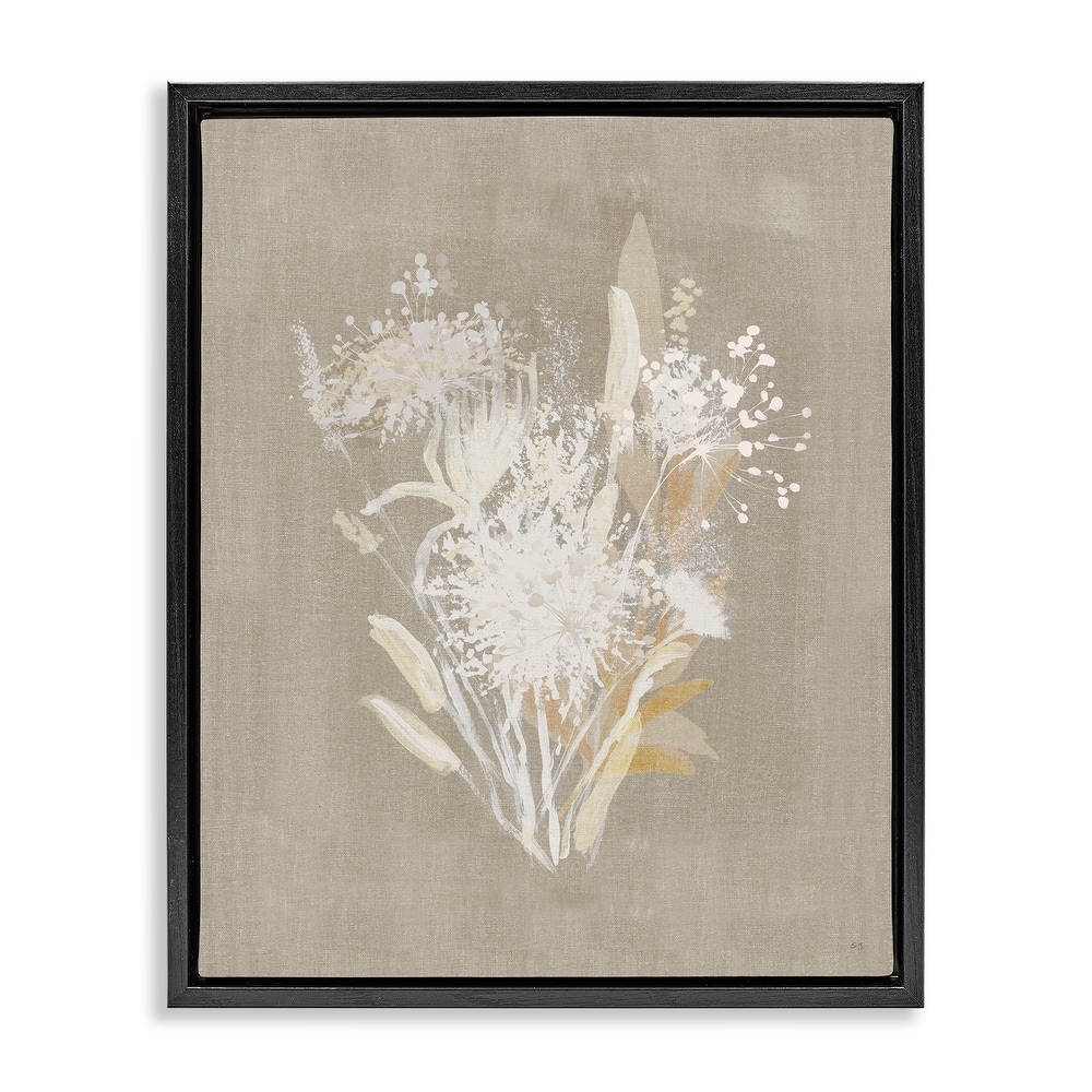 Stupell Country Herbs Impression Framed Floater Canvas Wall Art Design By Susan Jill