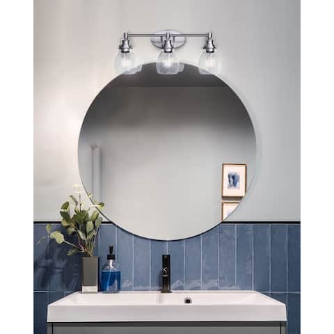 Carson Seeded Glass Vanity Light