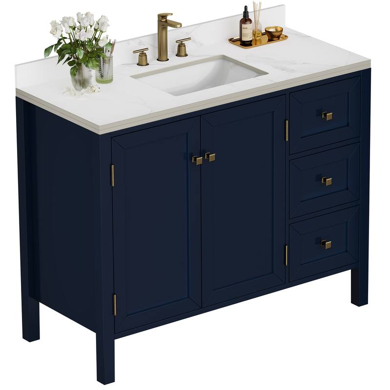 Moasis 36"/40"/ 47" Bathroom Vanity Cabinet with Sink
