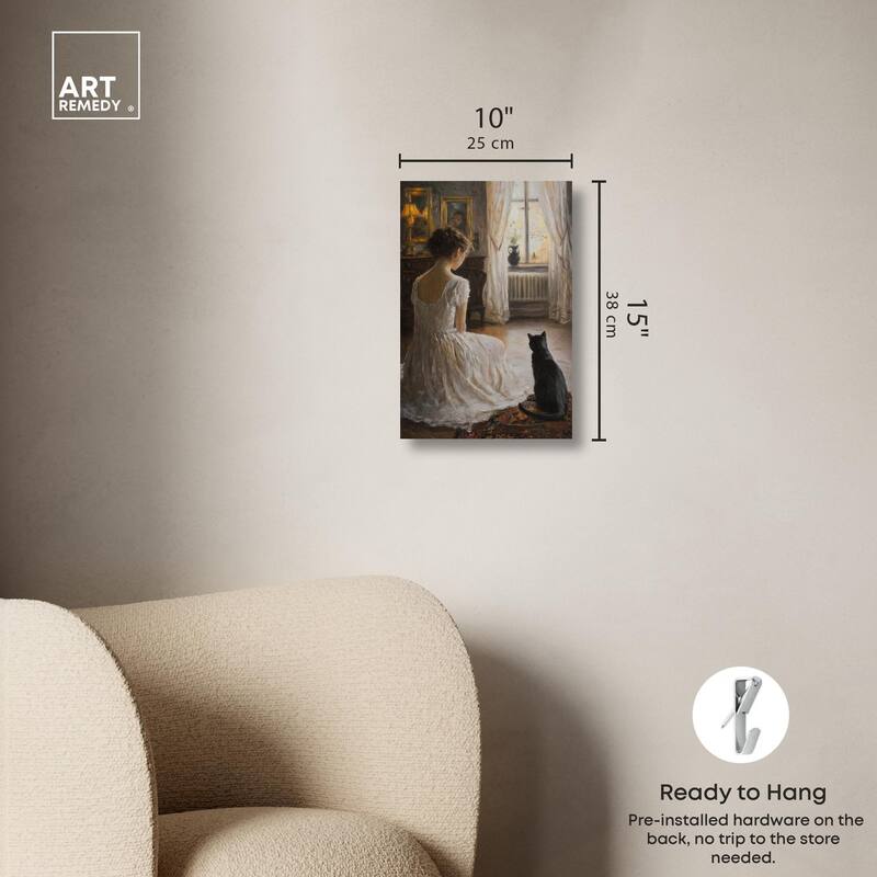 Her Faithful Companion Canvas by Art Remedy, Gallery Wrapped