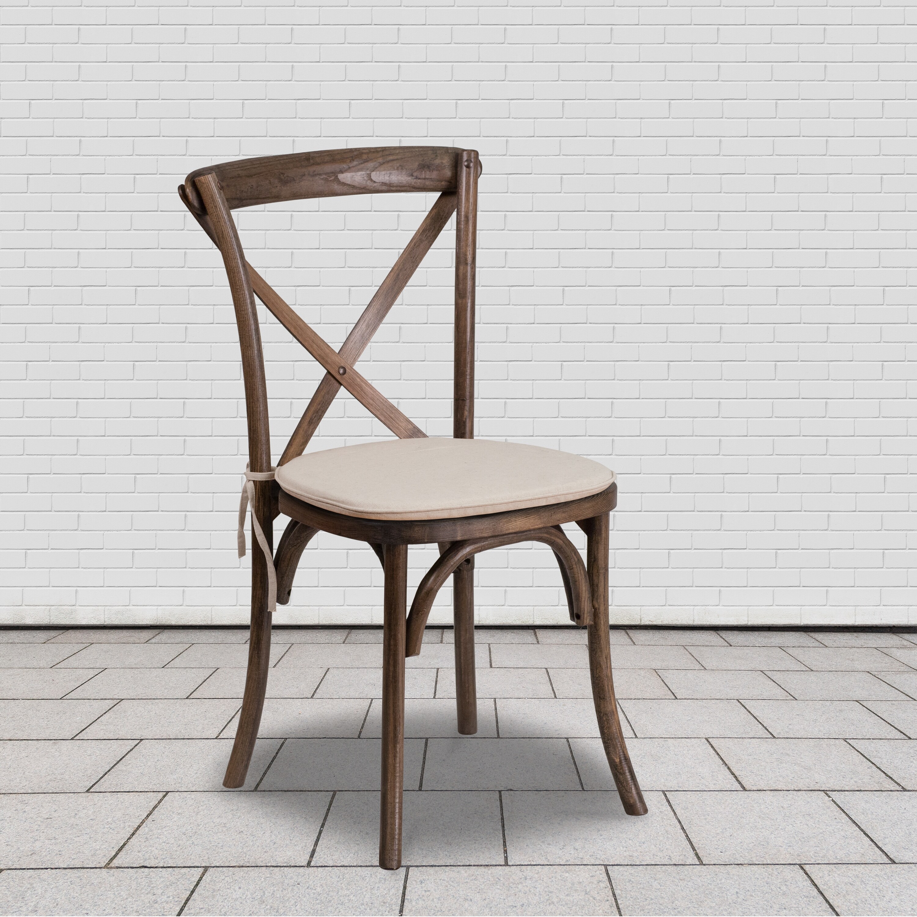 Stackable Wood Cross Back Chair With Cushion Dining Room Seating Overstock 27085623 Low back pain, sciatica and how a lumbar cushion can help!