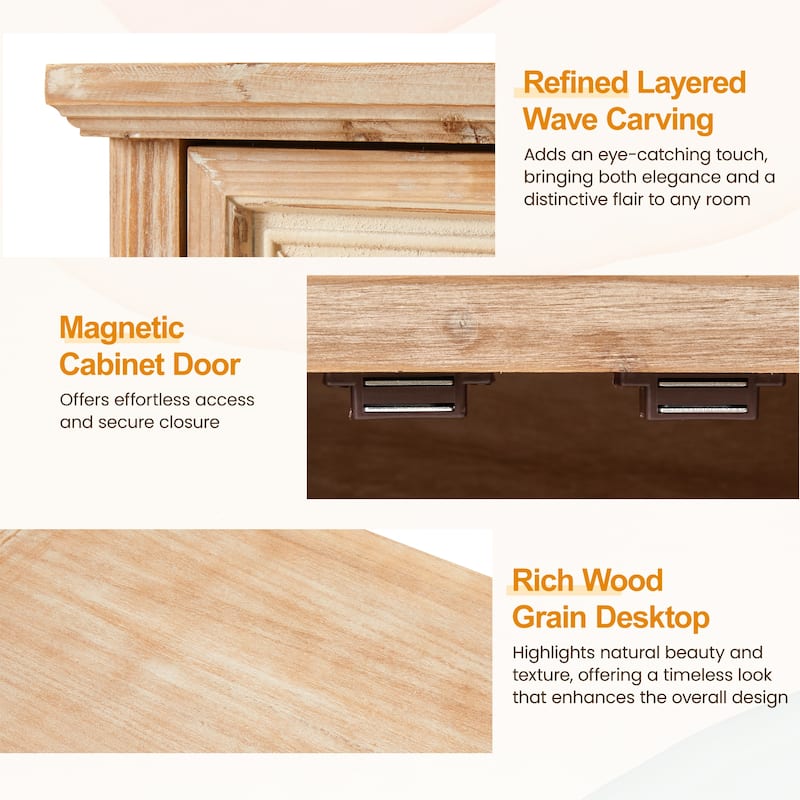 2-Door Accent Storage Cabinet - N/A