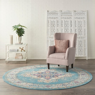 Porch & Den Dobbin Vintage Persian Medallion Farmhouse Area Rug