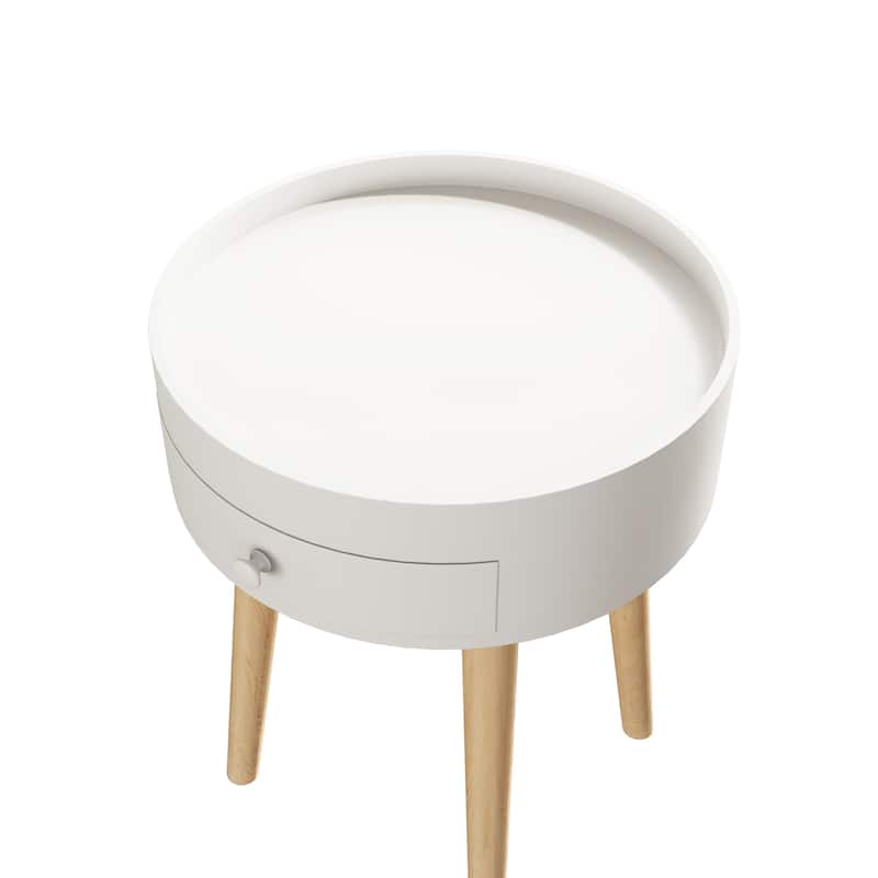 Modern Coffee Table with Drawer, Sofa Side Table