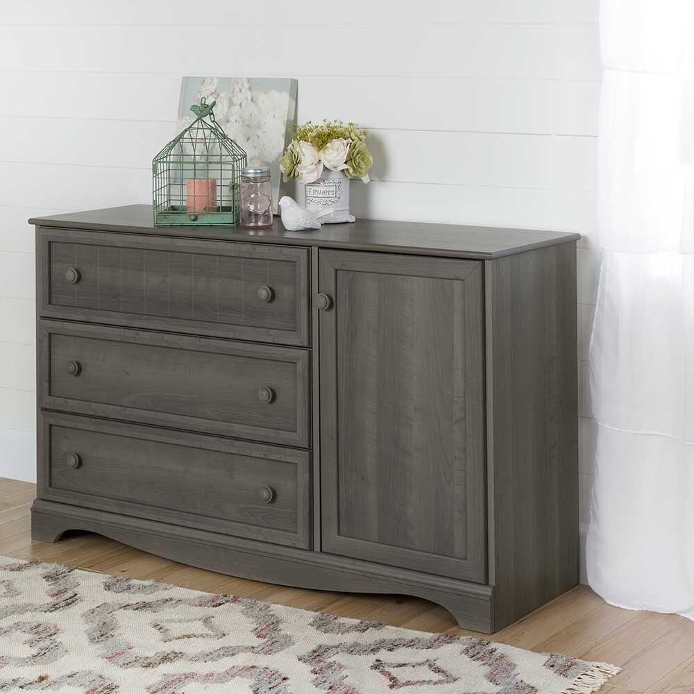 South Shore Savannah 3-Drawer Dresser with Door - Overstock - 10296165