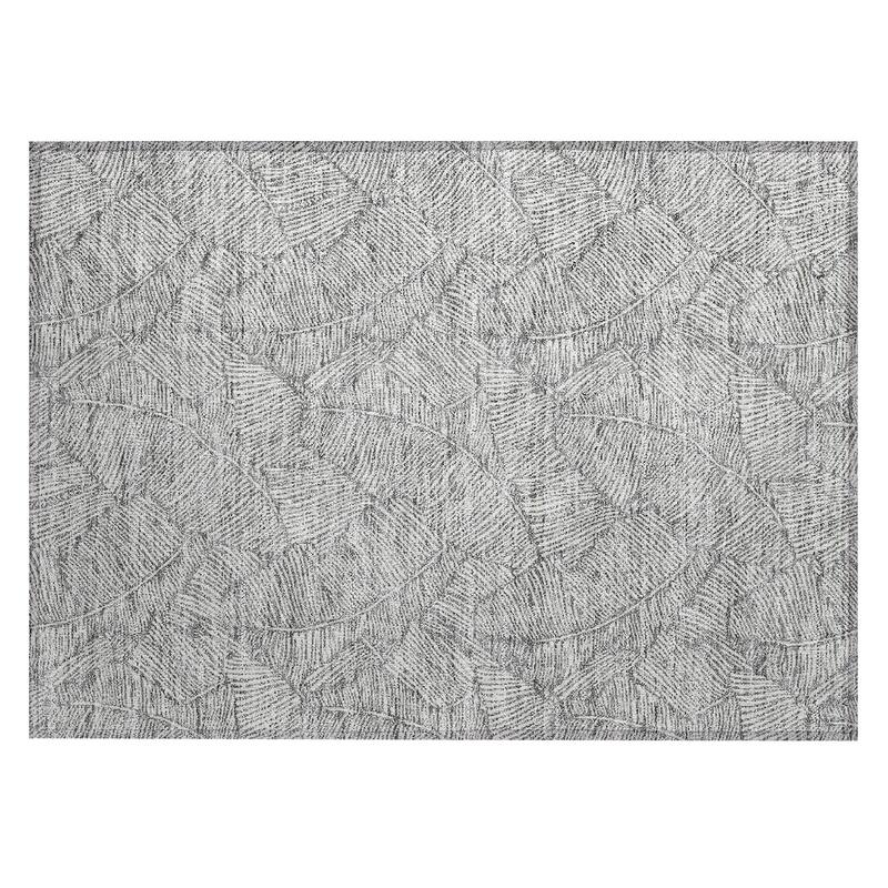 Machine Washable Indoor/ Outdoor Chantille Tropical Palm Rug