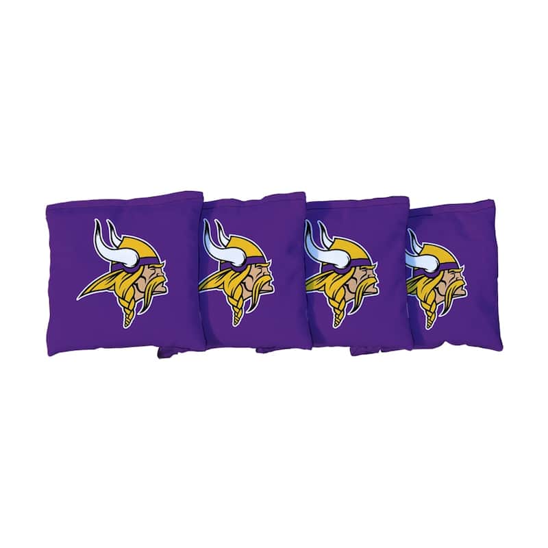 Minnesota Vikings NFL Football Purple Cornhole Bags - All-Weather Resin Filled