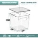 preview thumbnail 2 of 3, Sorbus Large Storage Clear Containers with Lids Toy Bins and Organizers, Small - 2 Pk