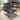 PU Modern Accent Chair with Ottoman and Retractable Backrest