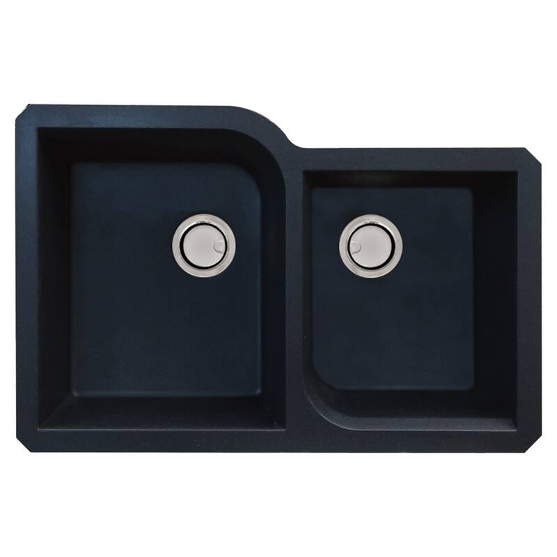 Transolid K-RUDO3120 Radius 31-3/4" Undermount Double Basin Granite