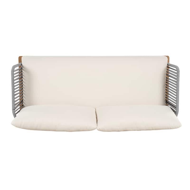Christopher Knight Home - Evelyn Parker Elegant Lucca Outdoor Acacia Wood Sofa Set