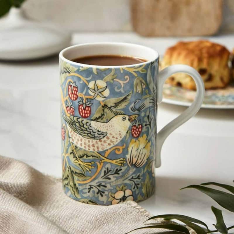 Spode Morris and Co Strawberry Thief Mug - 12 Oz.