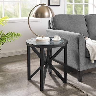 Modern simple glass coffee table