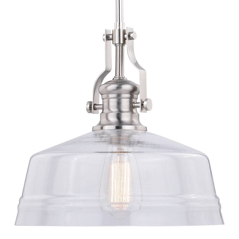 Vaxcel Lighting Beloit Single Light 12" Wide Pendant with A Glass