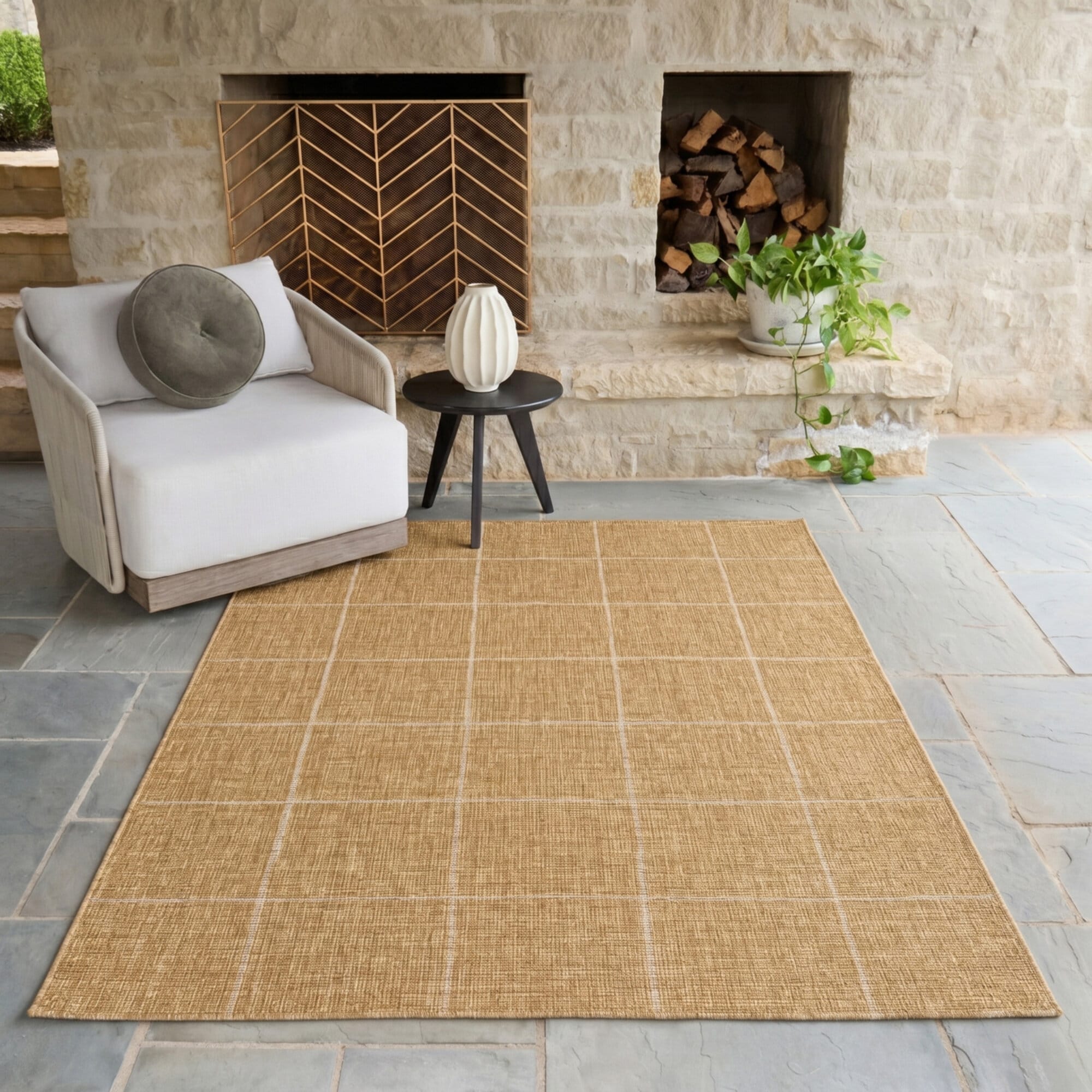 Duque Modern Geometric Indoor/Outdoor Area Rug