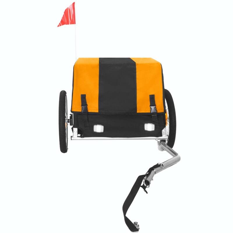 Heavy-Duty Bike Cargo Trailer with Removable Waterproof Cover - 88 lbs Capacity, 16" All-Terrain Wheels