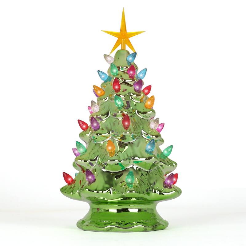 Pearl Olive Ceramic Christmas Tree