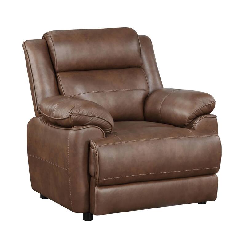Worthington Dark Brown Padded Arm Accent Chair