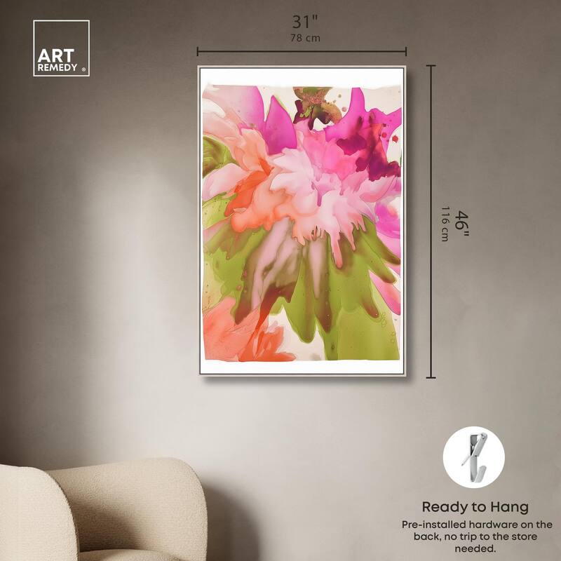 Vibrant Fluidity Floral IV Canvas by Art Remedy