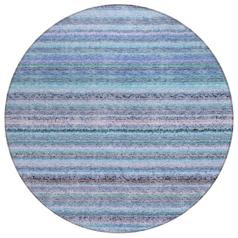 Machine Washable Indoor/ Outdoor Chantille Stripes Rug