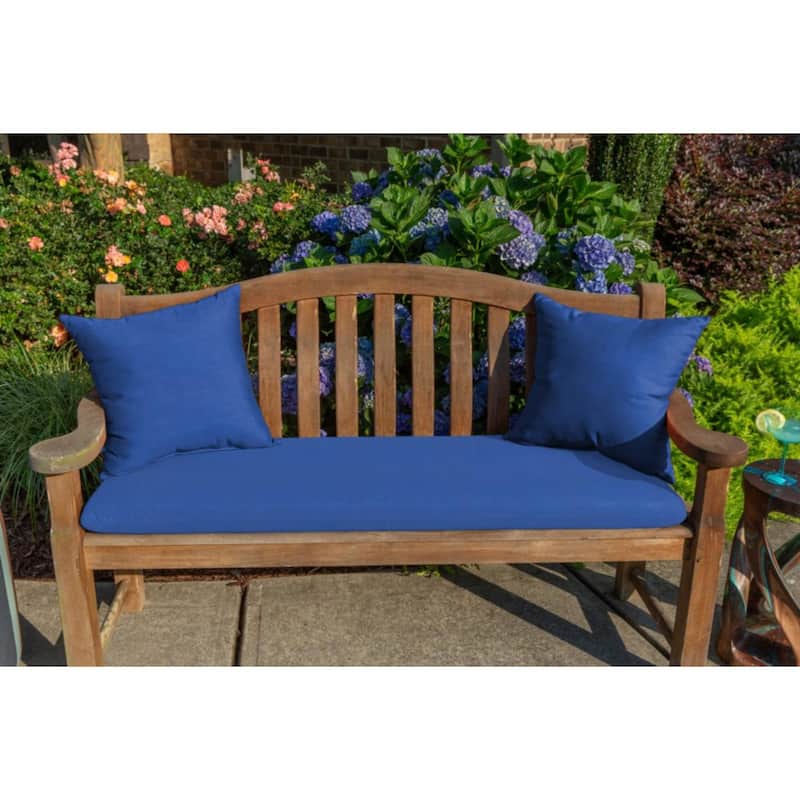 Sunbrella Solid Fabric 1-Piece Indoor/Outdoor Square Throw Pillow, 18"W x 18"L
