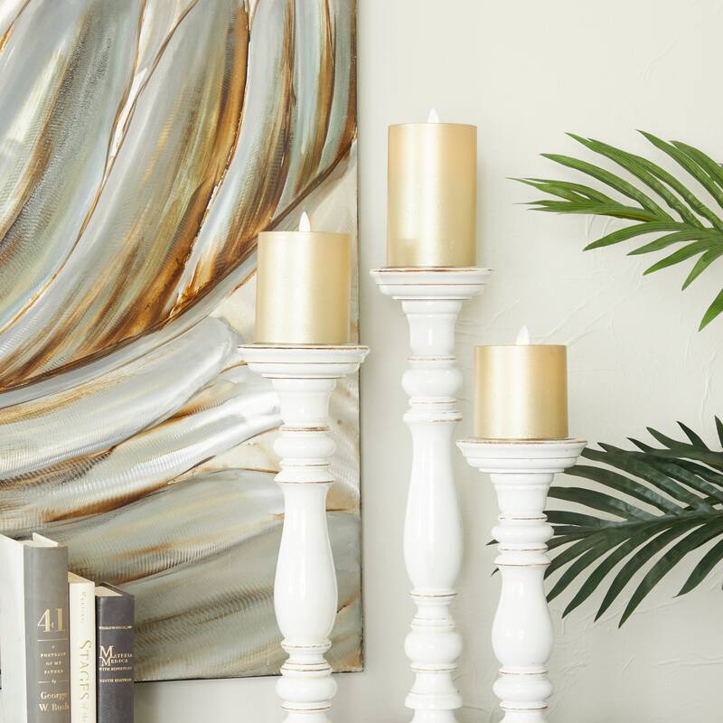 Traditional Flameless Candles (Set of 3)