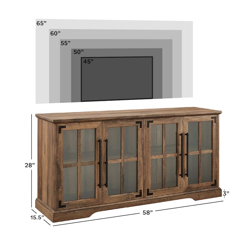 Middlebrook 58-inch Rustic 4-Door TV Stand