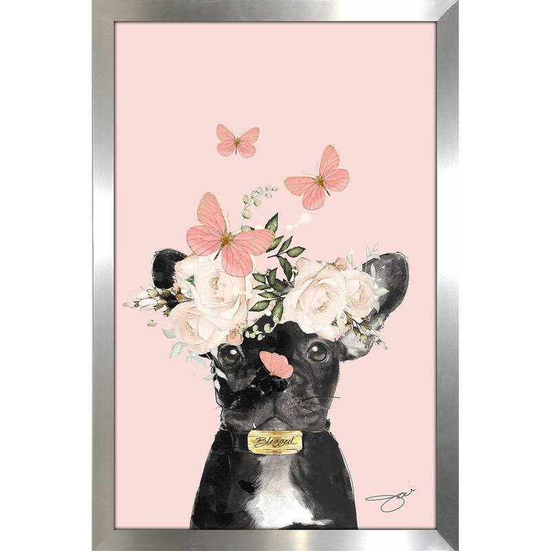 "Flower Frenchie" by Jodi Print on Acrylic