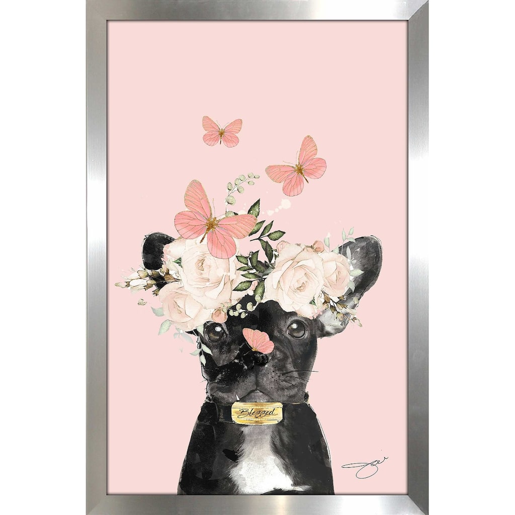 "Flower Frenchie" by Jodi Print on Acrylic