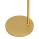 preview thumbnail 9 of 8, Celia River of Goods Painted Gold Metal 62.25-Inch Floor Lamp with Painted Gold Metal and White Fabric Drum Shade
