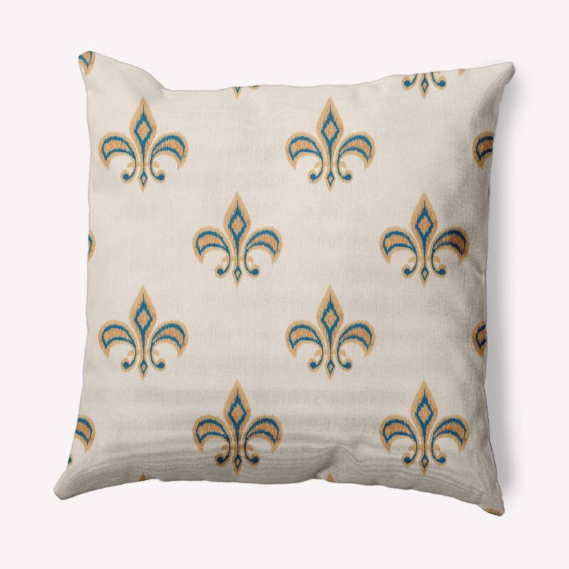Fleur de Lis Decorative Throw Pillow