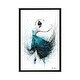 preview thumbnail 9 of 13, iCanvas "Gold River Dance" by Ashvin Harrison Framed Charcoal - 26x18