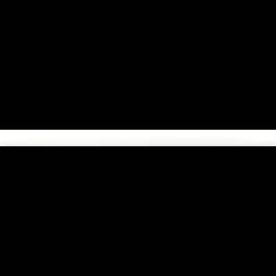Apollo tile 0.5" x 8" Arte Glossy White Ceramic Tile (0.3 sq ft/case) - 10 Pack