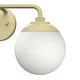 preview thumbnail 5 of 8, Hunter Hepburn 2 Light Vanity Wall Light, Damp Rated - Vintage, Mid-Century Modern, Glam