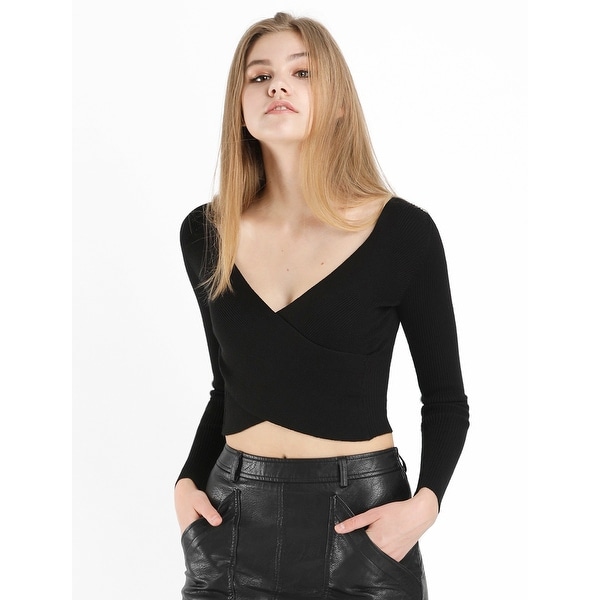 Black knit top womens Clearance