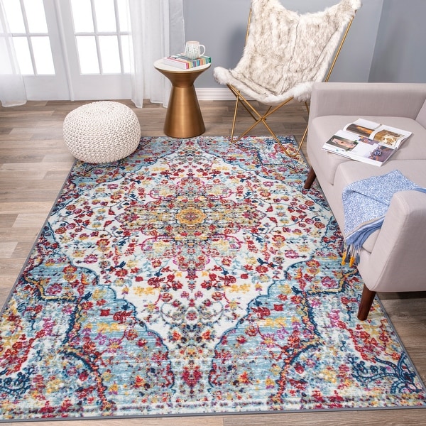 Transitional Medallion Non Skid Area Rug. Opens flyout.