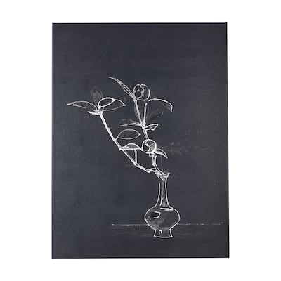 Ikebana Dark I (21 x 28) Canvas Art Print