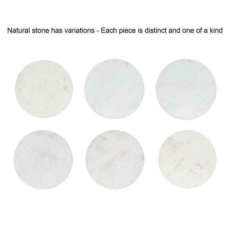 Kate and Laurel Cerullo Glass Metal and Marble Side Table