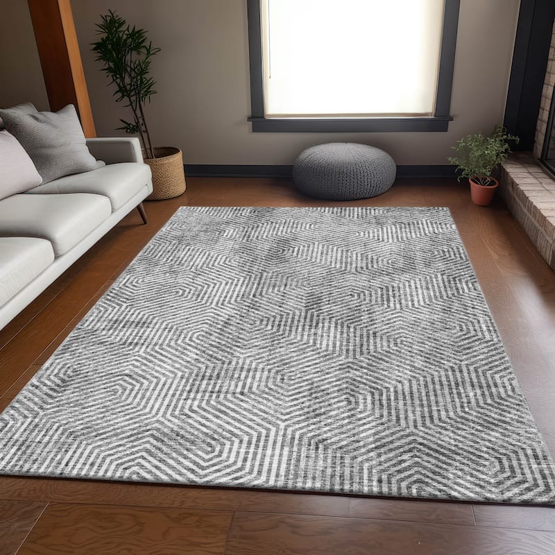 Premium Washable Super Soft Modern Maze Mayfield Rug