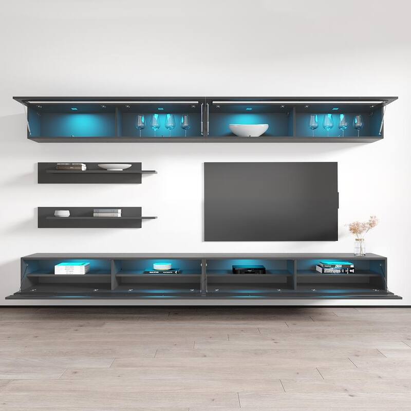 Fly I 35TV Wall Mounted Floating Modern Entertainment Center