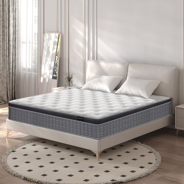 10 Inch Pillow Top Pocket Spring Mattress for Motion Isolation Bed