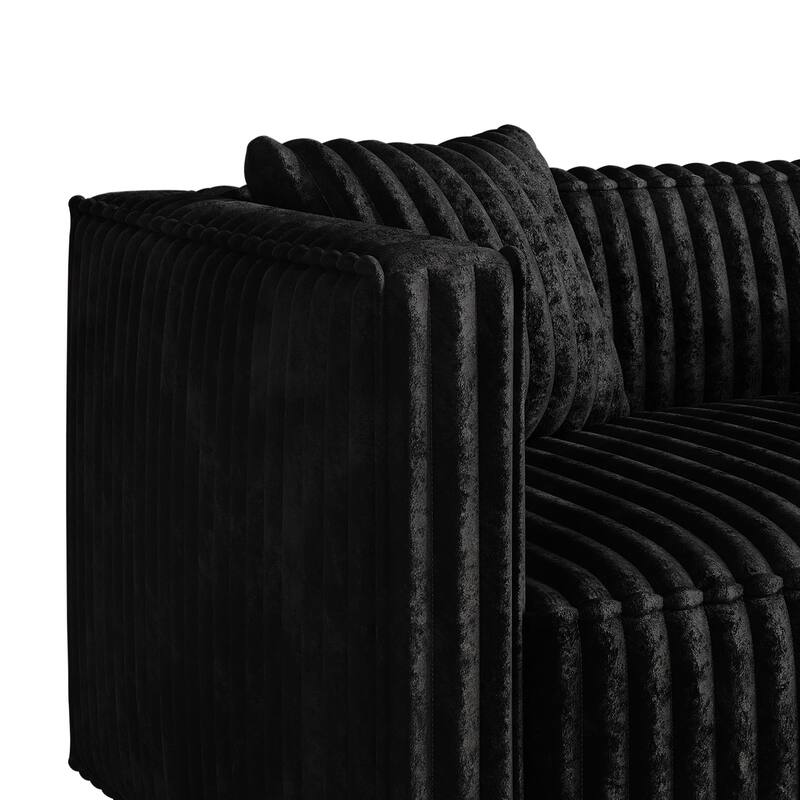 CraftPorch Mid Century Modern 2- Pieces Upholstered Living Room Set