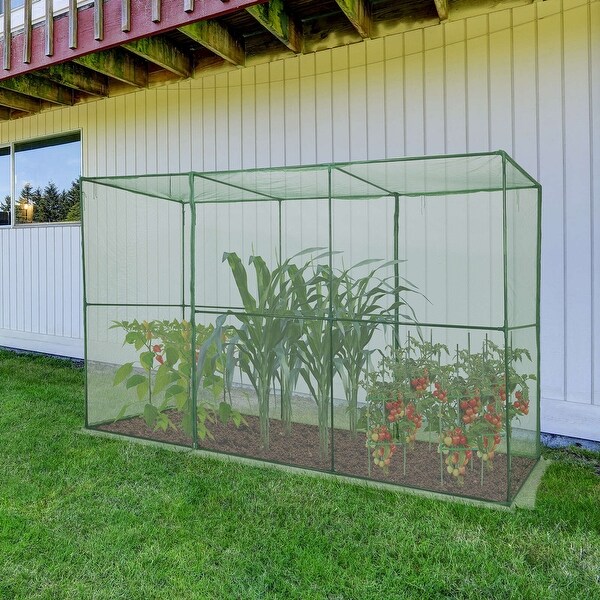 Aoodor 12' x 4' x 6' Crop Cage Plant Protection Netting Tent with