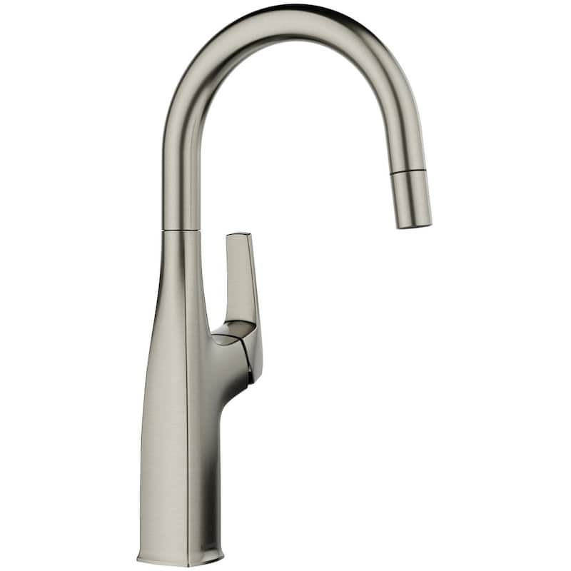 Blanco Rivana 1.5 GPM Single Hole Bar Faucet - Satin Platinum