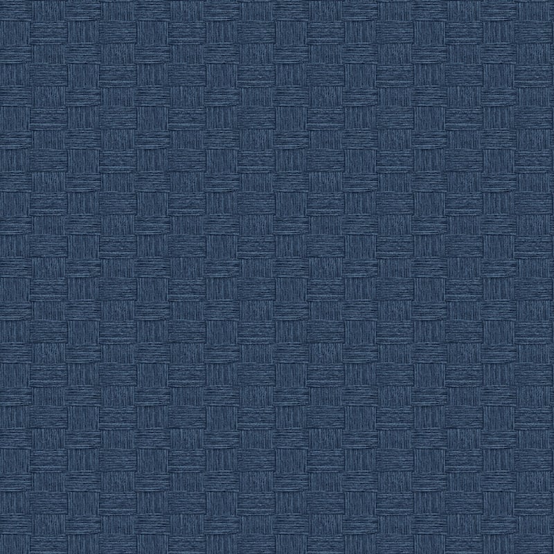 Seabrook Designs Seagrass Weave Embossed Vinyl Unpasted Wallpaper - 27 in. W x 27 ft. L - Carolina Blue