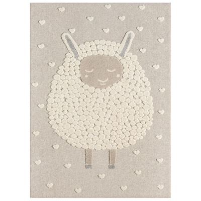 TOWN & COUNTRY PLAY Fluffy Loving Sheep Kids Area Rug