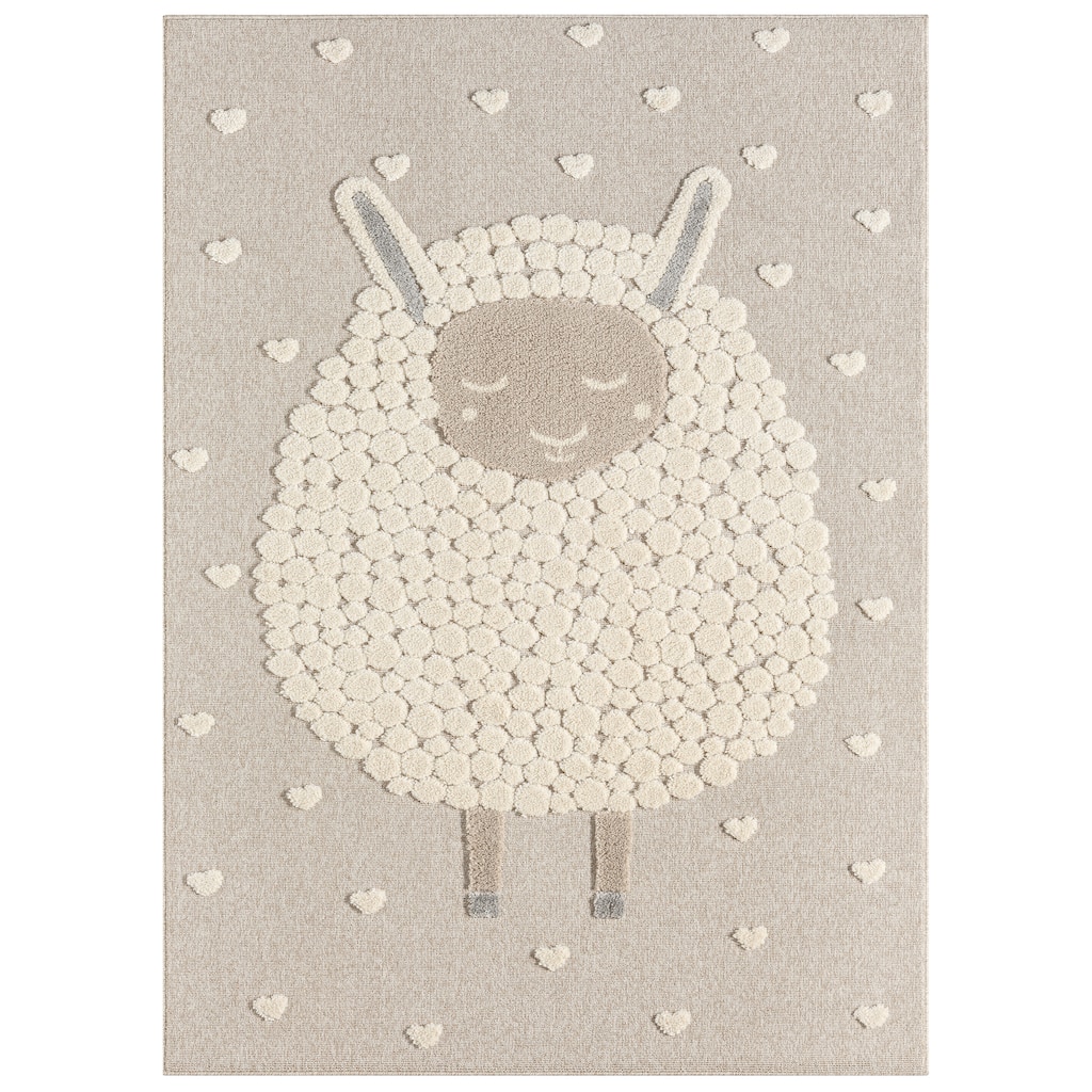 TOWN & COUNTRY PLAY Fluffy Loving Sheep Kids Area Rug