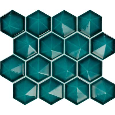 Daltile Artefino Jewel 3" Pyramid Hexagon Mosaic (10 PC Per Carton) (8.60 SQFT Per Carton)