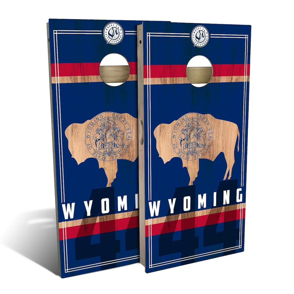 Wyoming State Flag 2.0 Outdoor Cornhole Board Set