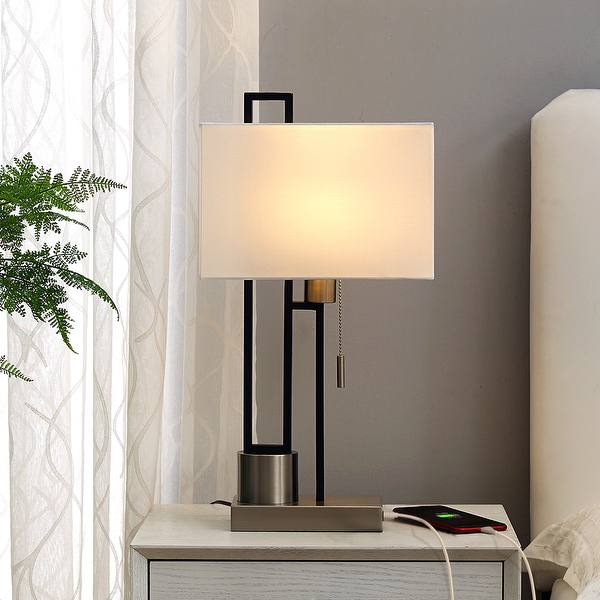 Black nickel table lamp outlet